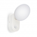 LED Wandlampe mit Bewegungsmelder 140° 15W, 1100lm I IP65 Lampe mit Bewegungssensor I Wandleuchte für innen u. außen, weiß