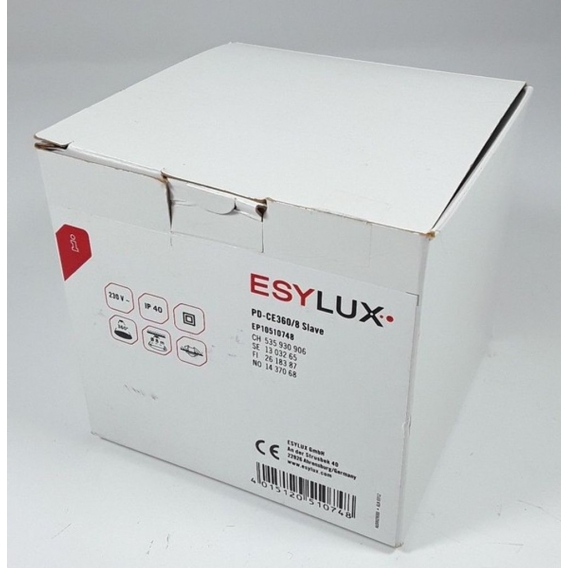 ESYLUX PD-CE360/8 Präsenzmelder 360 Grad Unterputz 8m Opal Slave weiß EP10510748