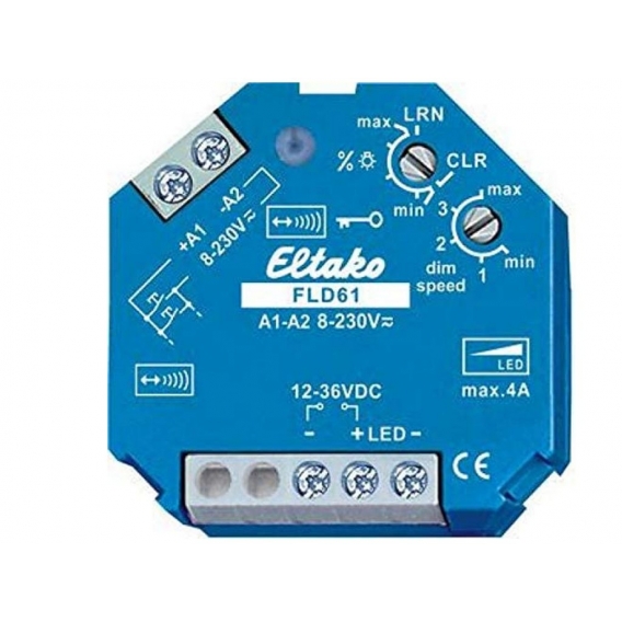 Eltako 30100837 PWM-LED-Dimmschalter FLD61 f. LED 12-36VDC 4A