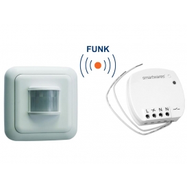 More about Funk Schalter Set ＝ Mini Funk-Einbauschalter + Bewegungsmelder 400W 110°/6m