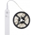 LED Band mit Bewegungsmelder,LED Schrankbeleuchtung,2 Meter 120 LED Schrank Beleuchtung LED Stripes AAA Batteriebetriebene PIR-B