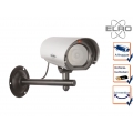 Kamera Attrappe Blink LED Aluminium Fake Dummy Innen & Außen Überwachungskamera
