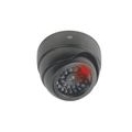 2er Set Dome Kamera Attrappe LED Blitzlicht - Fake Dummy Überwachungskamera