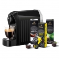 Tchibo Cafissimo easy Kaffeemaschine Kapselmaschine inkl. 30 Kapseln für Caffè Crema, Espresso und Kaffee, Schwarz