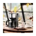 Aigostar Chocolate 30HIK - Kaffeemaschine Edelstahl, 1000watt Filterkaffeemaschine Glaskanne bis 10 Tassen, 1,25l, Warmhalteplat