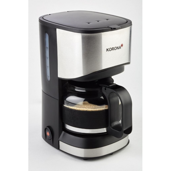 Korona Kaffeeautomat schwarz/silber, 550 Watt