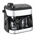 2in1 Espressomaschine Kaffeemautomat Milchaufschäumer Cappuccino NEU*37467
