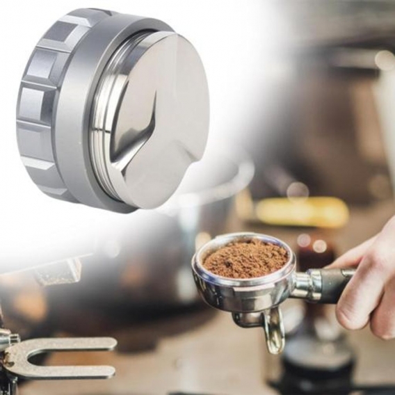 Professioneller Kaffeeverteiler, Espresso-Verteilungswerkzeug, Espresso-Handstampfer für die Küche Farbe Grau 51mm