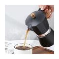 Aluminium-Kaffeemaschine, Herd, Moka-Maschine, Kaffeemaschine, manuelle Kaffeekanne, Espressomaschine, für Camping, Küche, Bar, 
