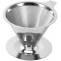Edelstahl Pour Over Kaffee Filter Handfilter Kaffee Dripper Double Layer Home Office