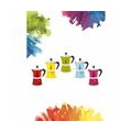 BIALETTI Espressokocher 6 Tassen Espresso Maker Kaffeekocher Alu Gelb Rainbow