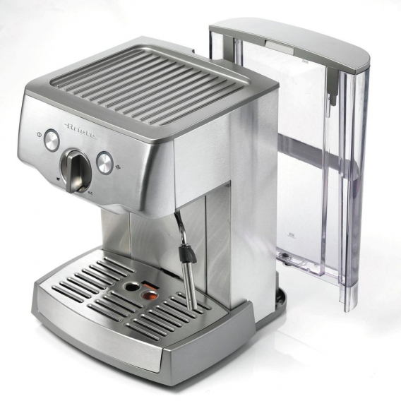 Ariete 1324/10, Espressomaschine, 1,5 l, Kaffeepad, Gemahlener Kaffee, 1000 W, Schwarz, Edelstahl