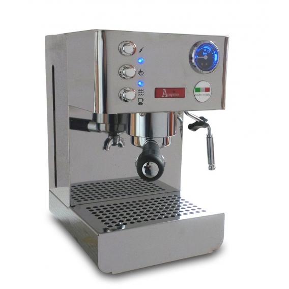 ACOPINO Venezia Traditionelle Espressomaschine, Edelstahlgehäuse, 1200 Watt, 15 Bar, 3,5 l FÃ1/4llmenge, Tassenwärmer, Milchaufs