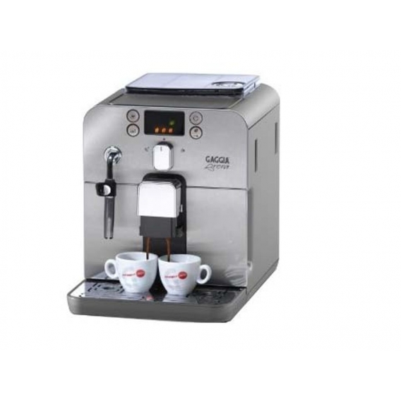 Gaggia Brera Vollautomatische Espressomaschine, Edelstahlgehäuse, 1400 Watt, 15 Bar, 1,2 l FÃ1/4llmenge, 250 g Bohnenbehälter, T