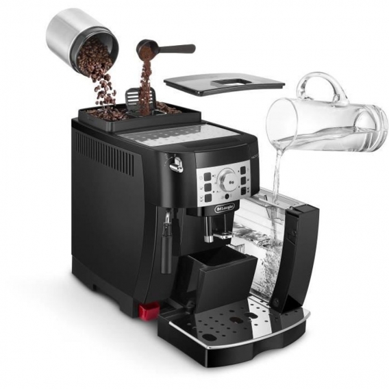 DELONGHI ECAM22.140.B MAGNIFICA Automatische Espressomaschine mit Mühle - Schwarz