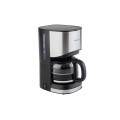 Korona Kaffeeautomat Filterkaffee, 900 W, 1.25l Glasbehälter, freistehend, schwarz/silber Edelstahl； 10252