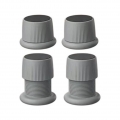 4 Stück erhöhen Kunststoff-Isolationsfüße Anti-Vibrations-Pads für Espressomaschinen Farbe Grau