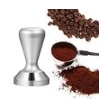 Professioneller Kaffee-Tamper, Espresso-Verteilungswerkzeug, Barista-Espresso-Verteiler, Kaffee-Nivellierer Farbe 51 mm Silber