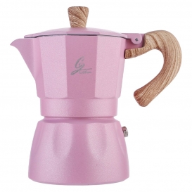 More about 1pc 6cup Moka Maker Kaffeemaschine Espressokocher im europäischen Stil macht köstlichen Kaffee für Kaffeeliebhaber Farbe Rosa