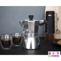 LCSTOVE3PC Espressokocher und 2 Gläser La Cafetiere neuetischkultur
