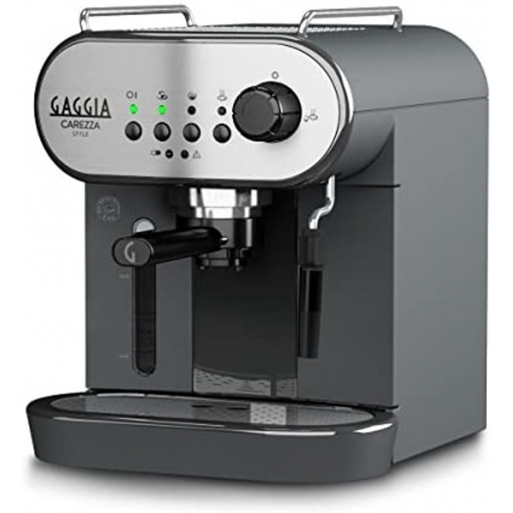 Gaggia RI8523/01 - Kaffeemaschine (Freistehend, Espressomaschine, 1,4 L, Kaffeepads, Gemahlener Kaffee, 1900 W, Schwarz, Edelsta