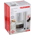 Telefunken 96325 Filterkaffeemaschine, Kunststoffgehäuse, Glaskanne, 10 Tassen