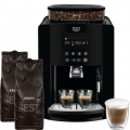 Krups Kaffeevollautomat Quattro Force EA817K mit Milchaufschäumdüse/Großes Display plus 2kg Kaffeebohnen Best Crema