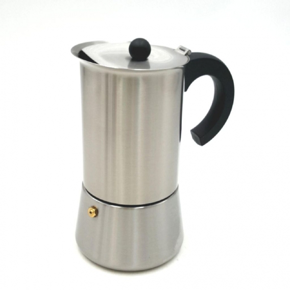 Ibili 611312 Espresso-Kaffeemaschine Indubasic 12 Tassen Edelstahl 1810 Braun (38,55)