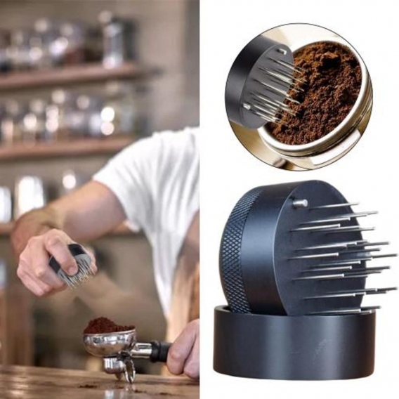 Professioneller Kaffeenadelstopfer, Handstopfer Nivellierwerkzeug Kaffeerührer Espresso Kaffeerührer Kaffeeverteiler für Küche H