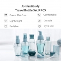 Jordan Judy Reiseflaschenset 9 PCS Auslaufsichere Toilettenartikelbehaelter Tragbares nachfuellbares Kosmetikflaschenset fuer Da