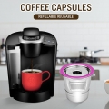 Edelstahl Kaffeekapseln Kaffeefilter Tasse Mehrweg Nachfuellbar Kaffeekapsel Coffer Set fuer Keurig 2.0 1.0 Mini Plus