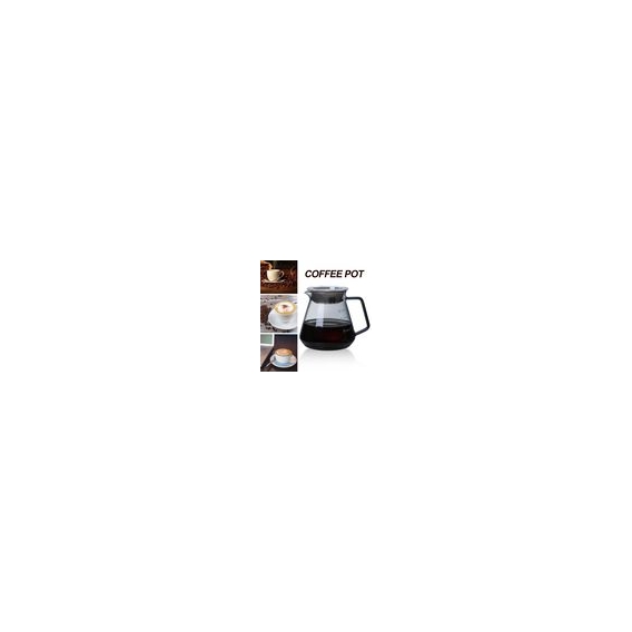 Pour Over Coffee Pot Carafe Coffee Brewer, hitzebeständige Kaffeemaschine für Barista Bar Cafe Größe 500ml