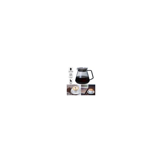 Pour Over Coffee Pot Carafe Coffee Brewer, hitzebeständige Kaffeemaschine für Barista Bar Cafe Größe 500ml