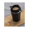 380ml Kaffee Becher mit Tragbare Edelstahl Reusable Kaffee Tropf Kegel für Home Office Camping Reisen Farbe Schwarz