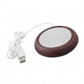 Tasse Matte USB elektrische Kaffeetasse wärmer Heizung Pad Coaster 4 \"Holzmaserung Farbe Holzmaserung