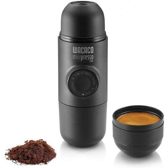CYE Minipresso GR, tragbare Espressomaschine, Kompatibel gemahlener Kaffee, kleine Reisekaffeemaschine, manuell von Piston Actio
