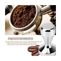 Kaffeemaschine Espresso Tamper Barista Kaffeepulver Bohnenpresse Edelstahl Flache Basis, 51mm
