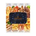 Tomons Heißluftfritteuse, 5,5L XXL Heissluft Fritteuse, ohne Öl Air Fryer mit 8 Programmen, mit Alarm, Digitalem LED-Touchscreen