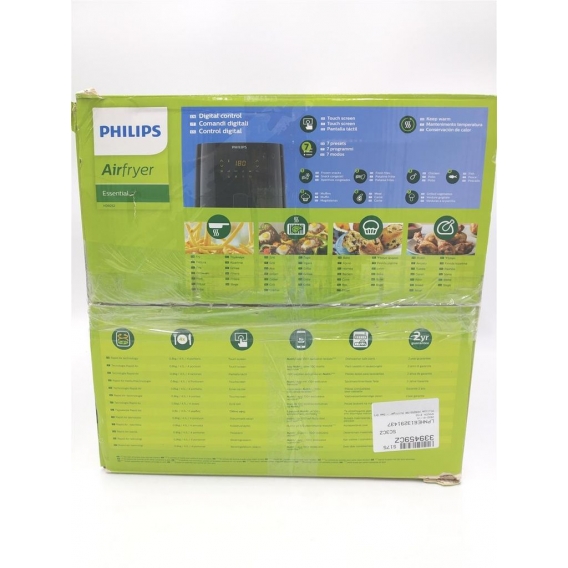 Philips Airfryer Essential L 800 g frittiert 90% weniger Fett Schwarz Fritteusen (110,00)