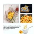 8/16 / 40Pcs Mini Round Fry Basket Edelstahl Individuelle Pommes Frites Servierteller Ideal für die Küche (8Pcs)