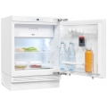 Exquisit Unterbaukühlschrank UKS130-4-FE-010F | Festtürmontage | 121 l Nutzinhalt | Weiß