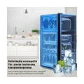 kühlschranke Kühl-Gefrierkombination,Doppeltür kühlschrank mit LED-Licht,60 Liter Gesamtvolumen, 172 kWh/Jahr,Premium Schwarz