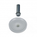 Zahnrad Stirnrad Antrieb Getriebe mit Achse für Küchenmaschinen ORIGINAL Bosch Siemens 00622182 622182 eingesetzt in MUM5