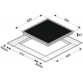 EKC 601-5 BZ  Glaskeramik-Kochfeld | Bräter- und Zweikreiszone | Touch contol | Rahmenlos