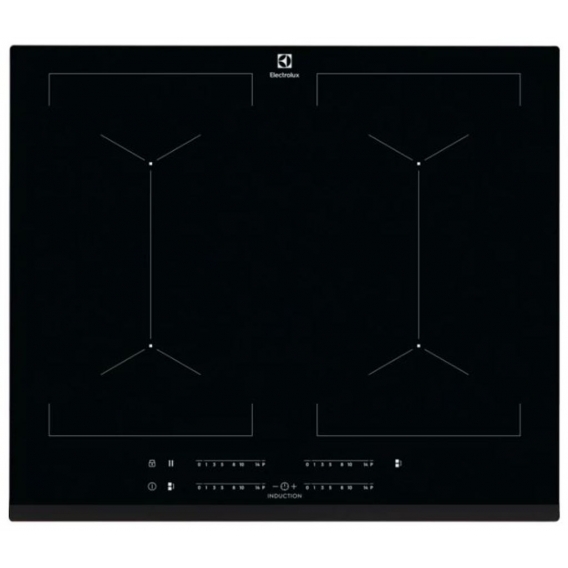 Electrolux EIV644 Integrierte Platte mit Induktionsbereich Schwarz - Platten (Eingebaut, Induktionszonenplatte, Glas, Schwarz, 2