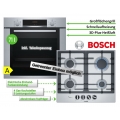 Bosch Backofen-Set HBA 3140S0 + PCP 6A5B90 GAS 60cm