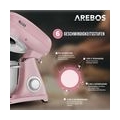 AREBOS Küchenmaschine 1800W 6L Edelstahl-Rührschüssel Geräuscharm 6 Stufen - direkt vom Hersteller