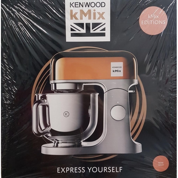 Kenwood KMX760GD kMix Edition Küchenmaschine, Rührschüsselkapazität: 5 Liter, 1000 Watt - Roségold