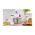 BOSCH Küchenmaschine Serie 2 weiß -700W - Edelstahl-Rührschüssel 3,8 L - Schneebesen - Knethaken - Mixer