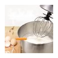 1000W Multifunktionaler Edelstahl Küchenmaschine Kneter 6 Gang Kneter Teigmaschine mit Anti Spritz  und Anti Rutsch Design Siber